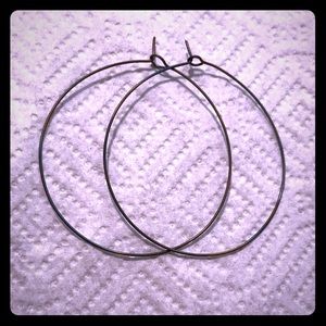 Titanium torch anodized hoops 2 inch unique